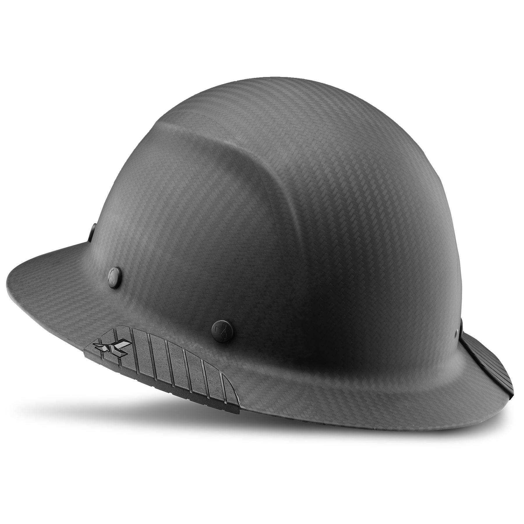 DAX Carbon Fiber Full Brim Hardhat (Matte Black)