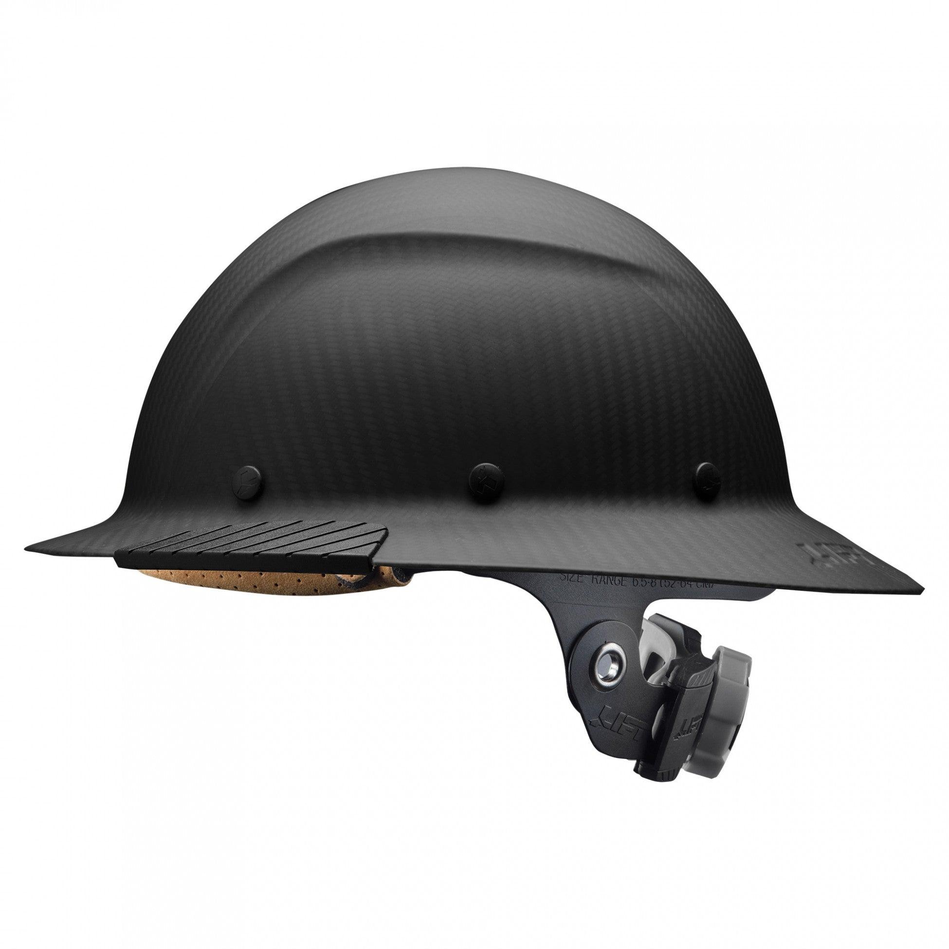 DAX Carbon Fiber Full Brim Hardhat (Matte Black)