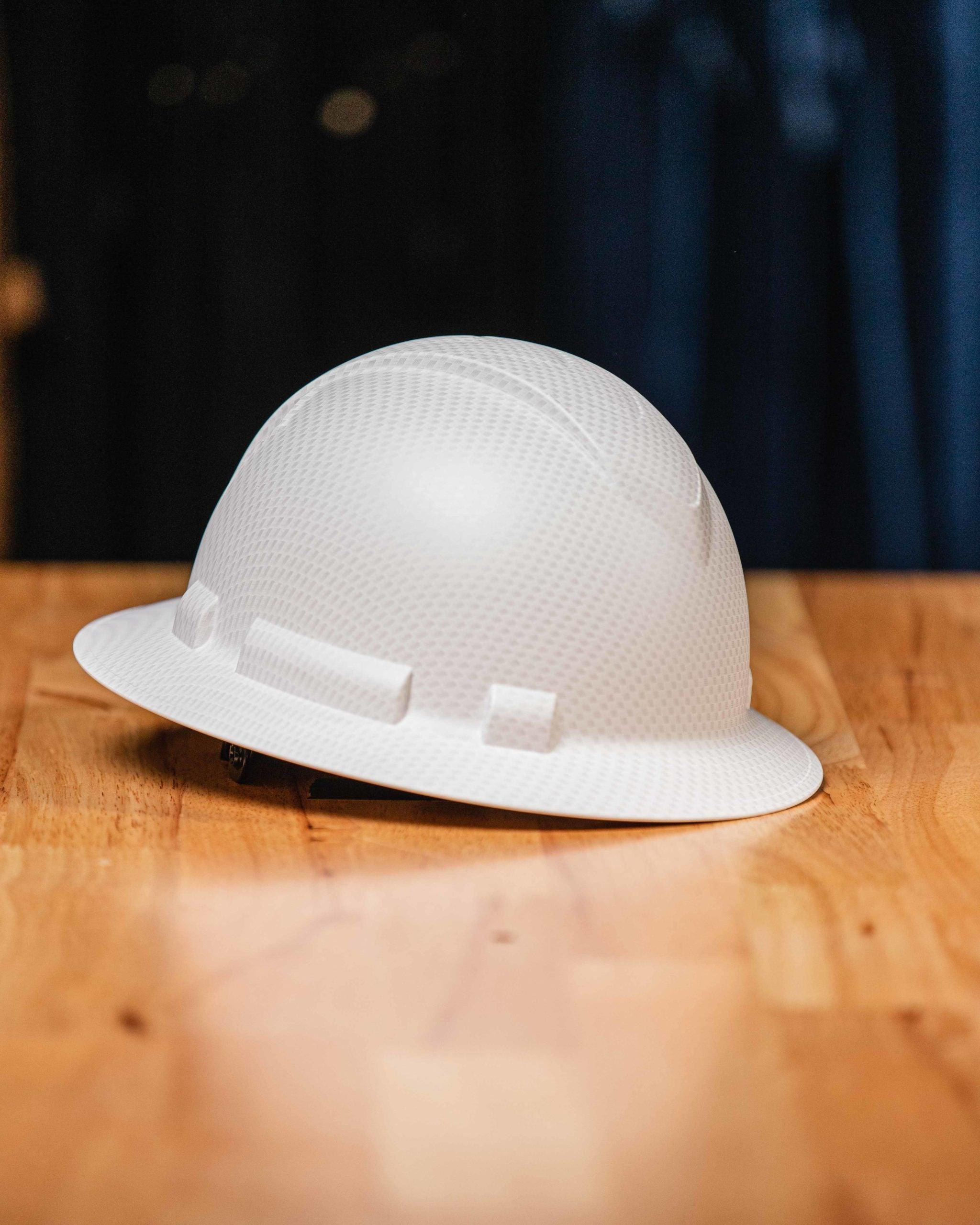 Ridgeline Full Brim Hard Hat (Matte White) - Purpose-Built / Home of the Trades