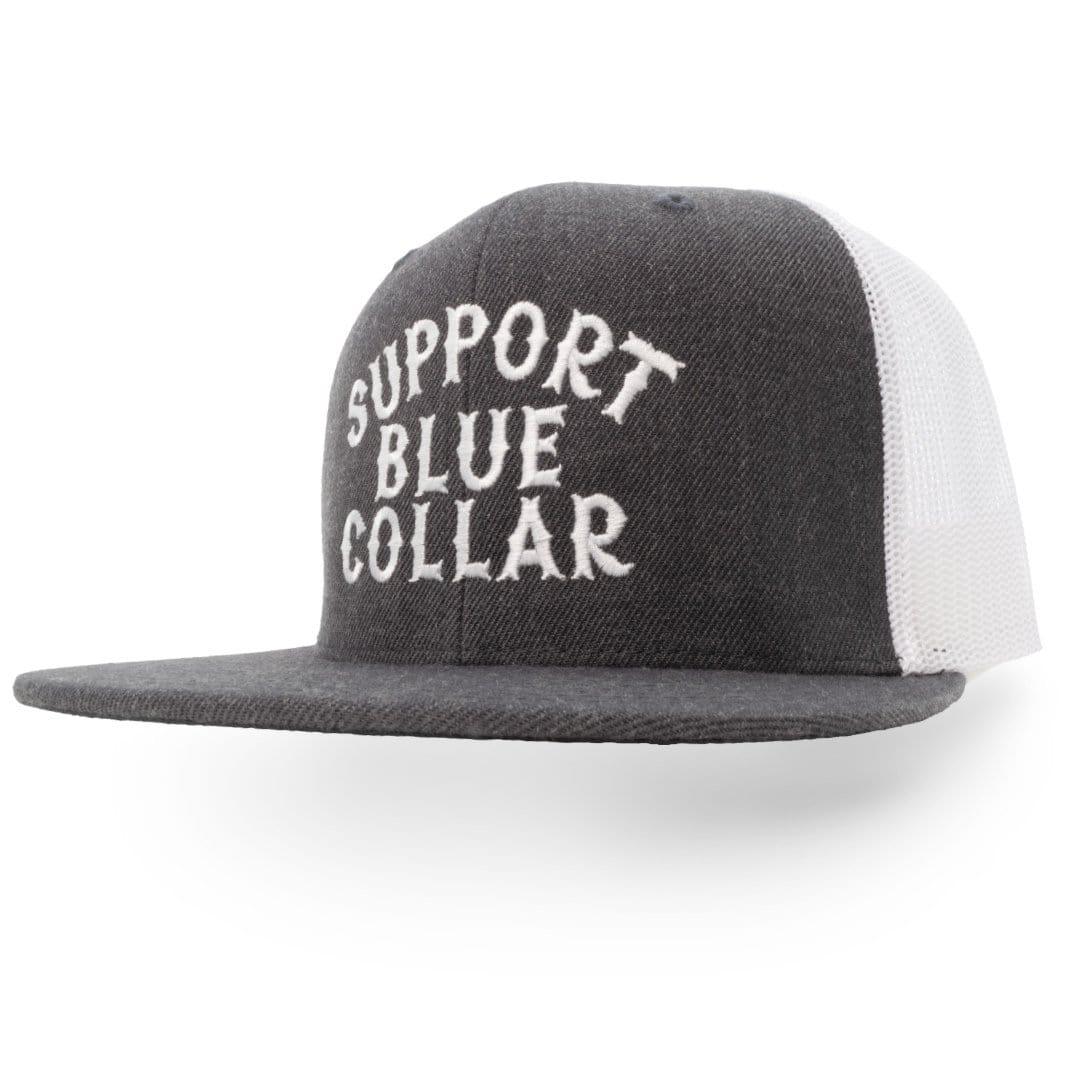 Support Blue Collar - Meshback Snapback (Charcoal / White)