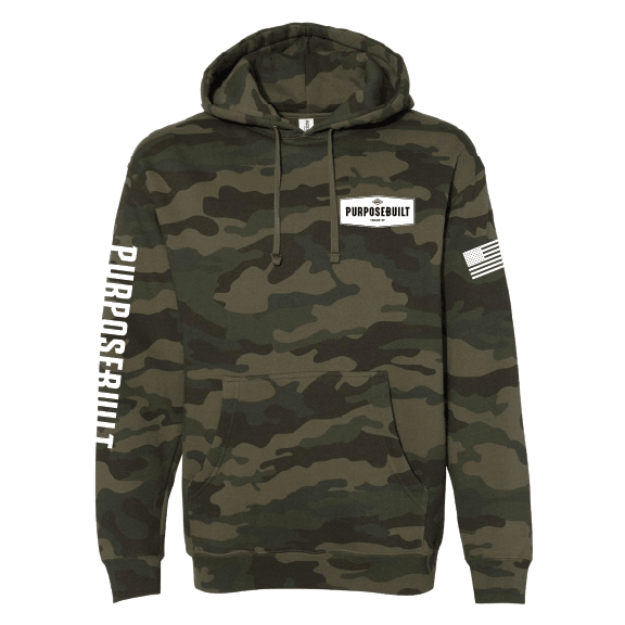 Purpose-Built Logo Hoodie - Camo - Purpose-Built / Home of the Trades