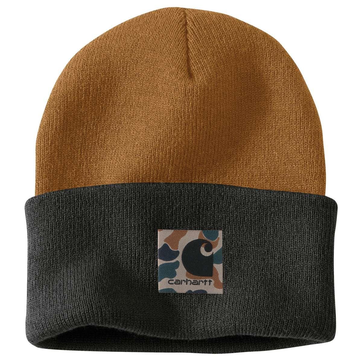 Camo Patch Beanie - Brown - Purpose-Built / Home of the Trades
