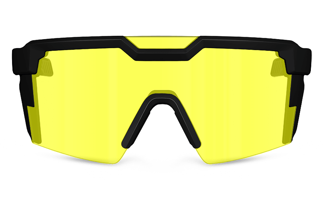 Future Tech Sunglasses: Vapor Clear Frame Hi-Vis Yellow Lens Z87+ - Purpose-Built / Home of the Trades