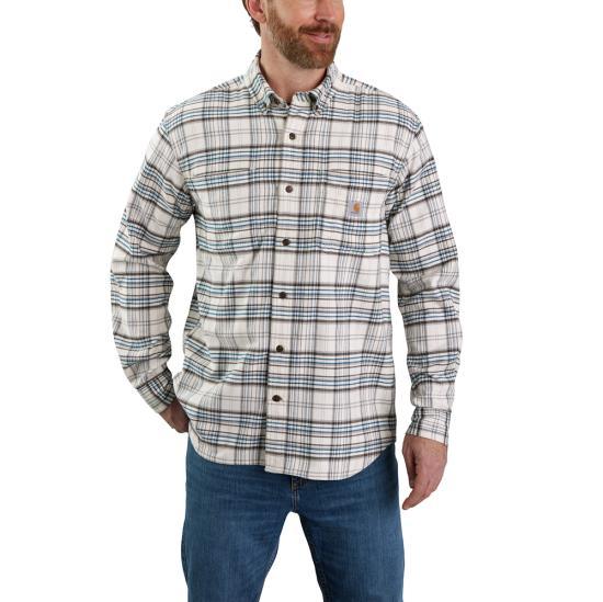 Rugged Flex® Relaxed Fit Midweight Flannel Long-Sleeve Plaid Shirt - Malt - Purpose-Built / Home of the Trades