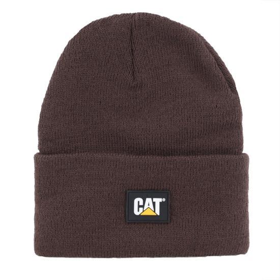 1090026 - Cat Label Cuff Beanie - Coffee - Purpose-Built / Home of the Trades