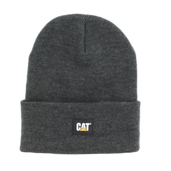1090026 - Cat Label Cuff Beanie - Dark Heather Grey