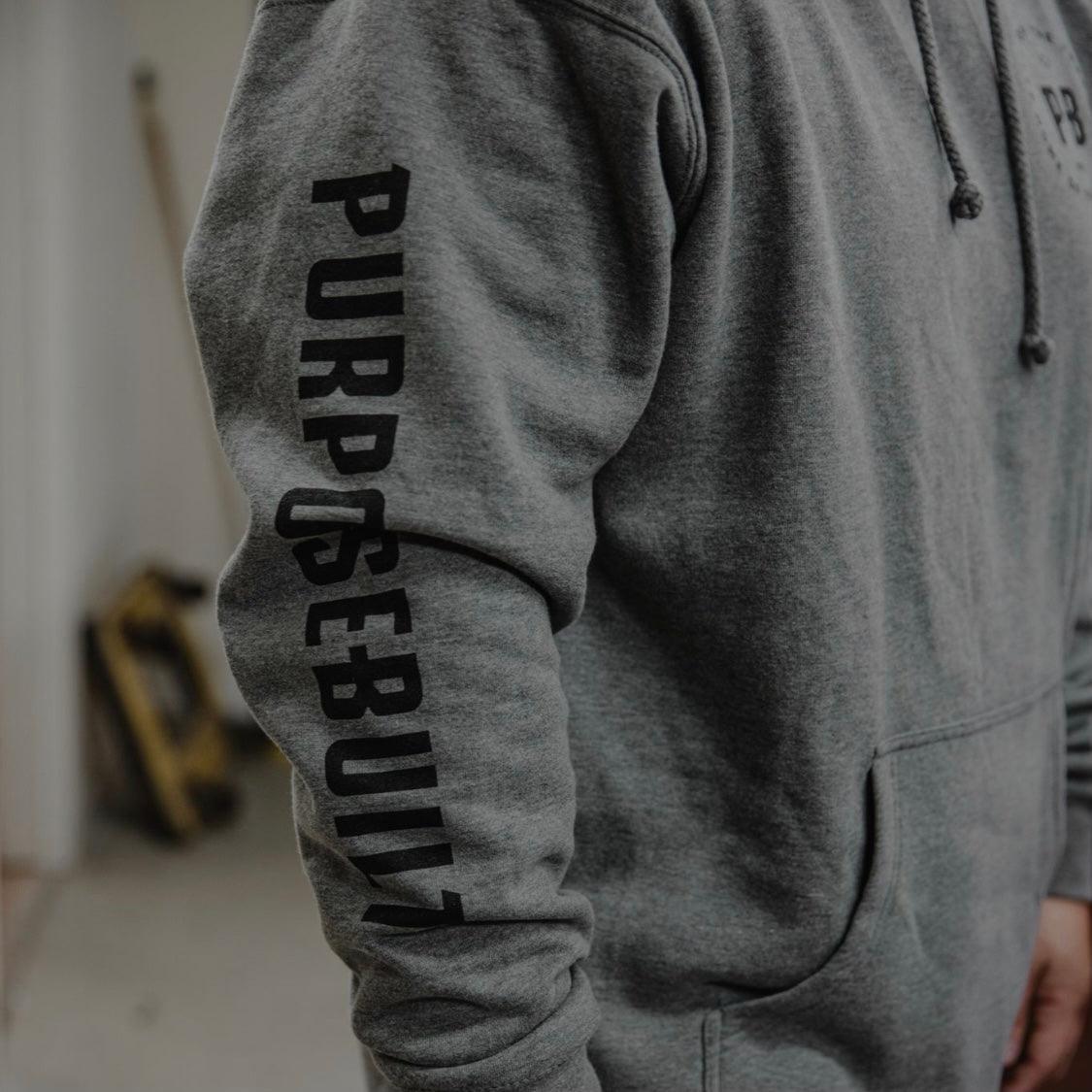 PurposeBuilt Logo Hoodie Grey