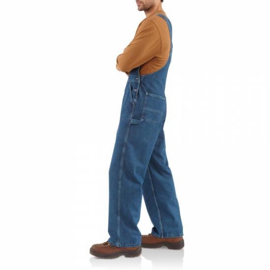 R07 - Washed Bib Overall - Unlined (Denim)(Brown) - Purpose-Built / Home of the Trades