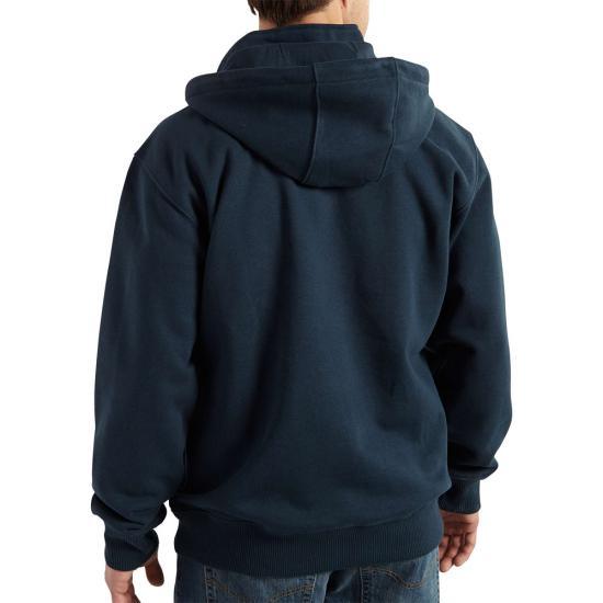 Rain defender® loose fit heavyweight quarter-zip hoodie - Black - Purpose-Built / Home of the Trades