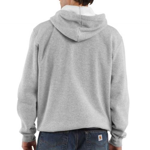 K121 - Midweight Hooded Sweatshirt, Heather Grey - Purpose-Built / Home of the Trades