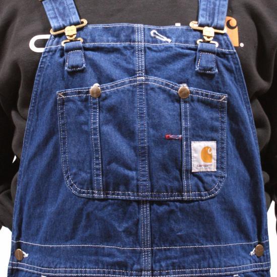 R07 - Washed Bib Overall - Unlined (Denim)(Darkstone) - Purpose-Built / Home of the Trades