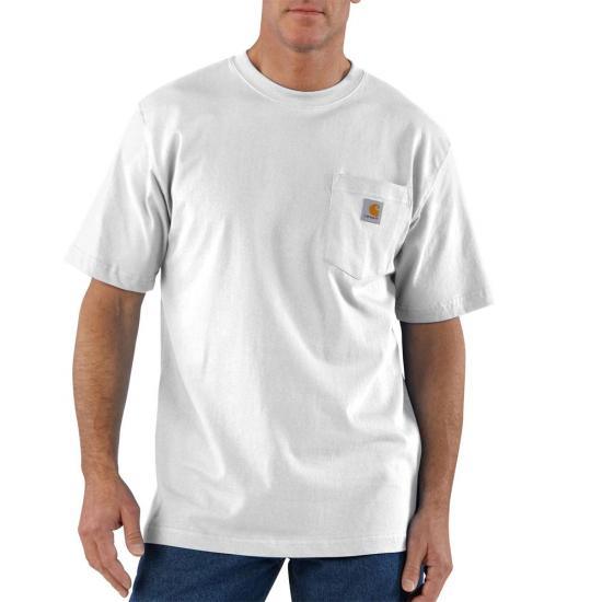 K87 - Loose fit heavyweight short-sleeve pocket t-shirt - White