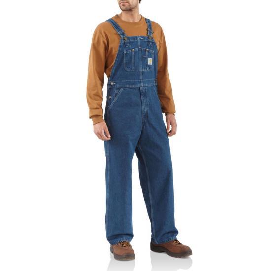 R07 - Washed Bib Overall - Unlined (Denim)(Brown) - Purpose-Built / Home of the Trades