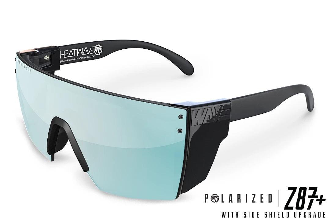 Heat Wave Visual XL Vise Sunglasses in Woodgrain w/ Black Lens, Customs