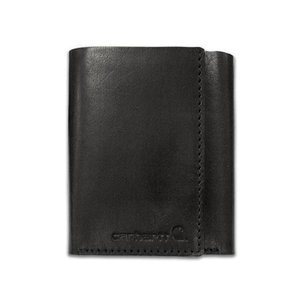 Rough Cut Tri-Fold Wallet - Black