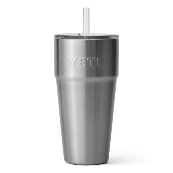 Rambler® 26 oz Stackable Cup w/Straw Lid - Stainless - Purpose-Built / Home of the Trades