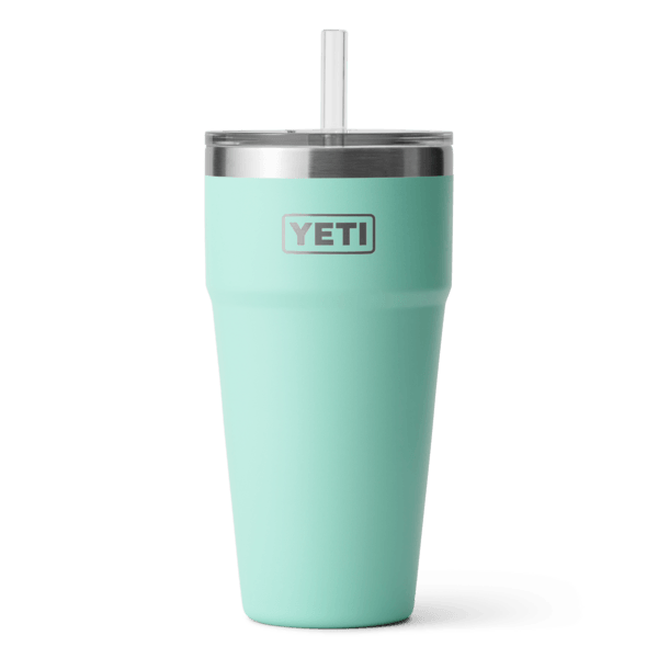 Rambler® 26 oz Stackable Cup w/Straw Lid - Seafoam - Purpose-Built / Home of the Trades