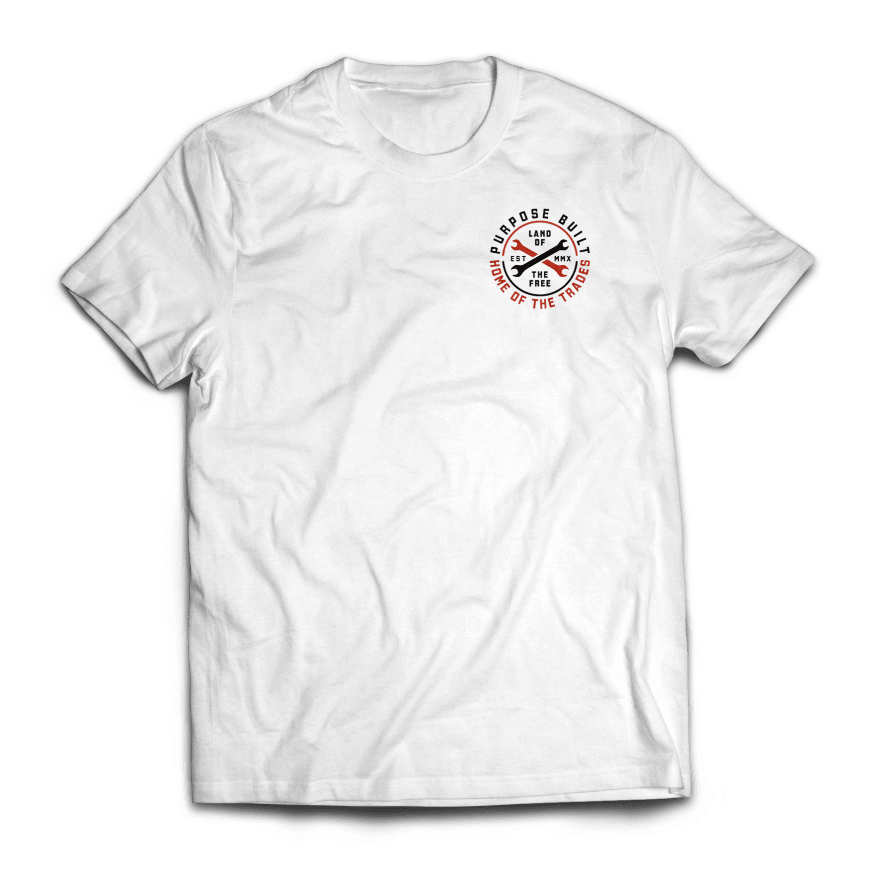 Hot Wrenches Tee, White - Purpose-Built / Home of the Trades